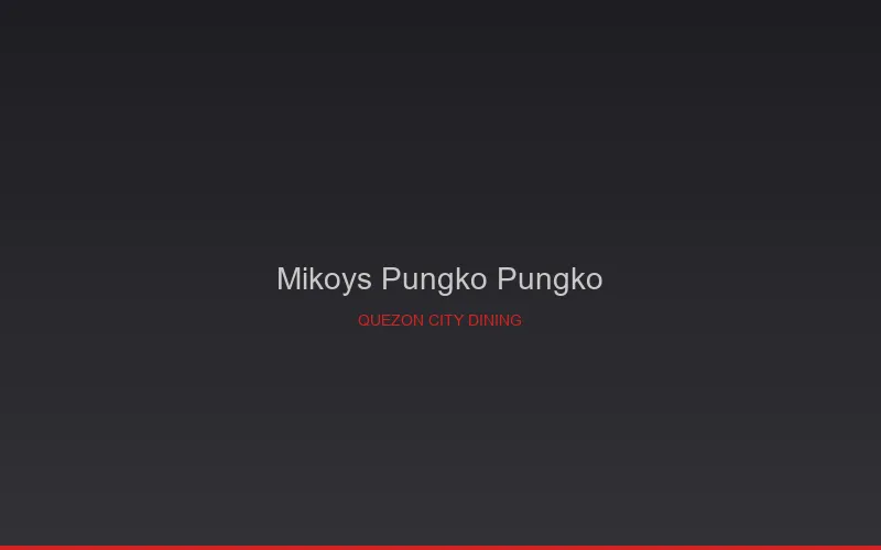 Mikoys Pungko Pungko